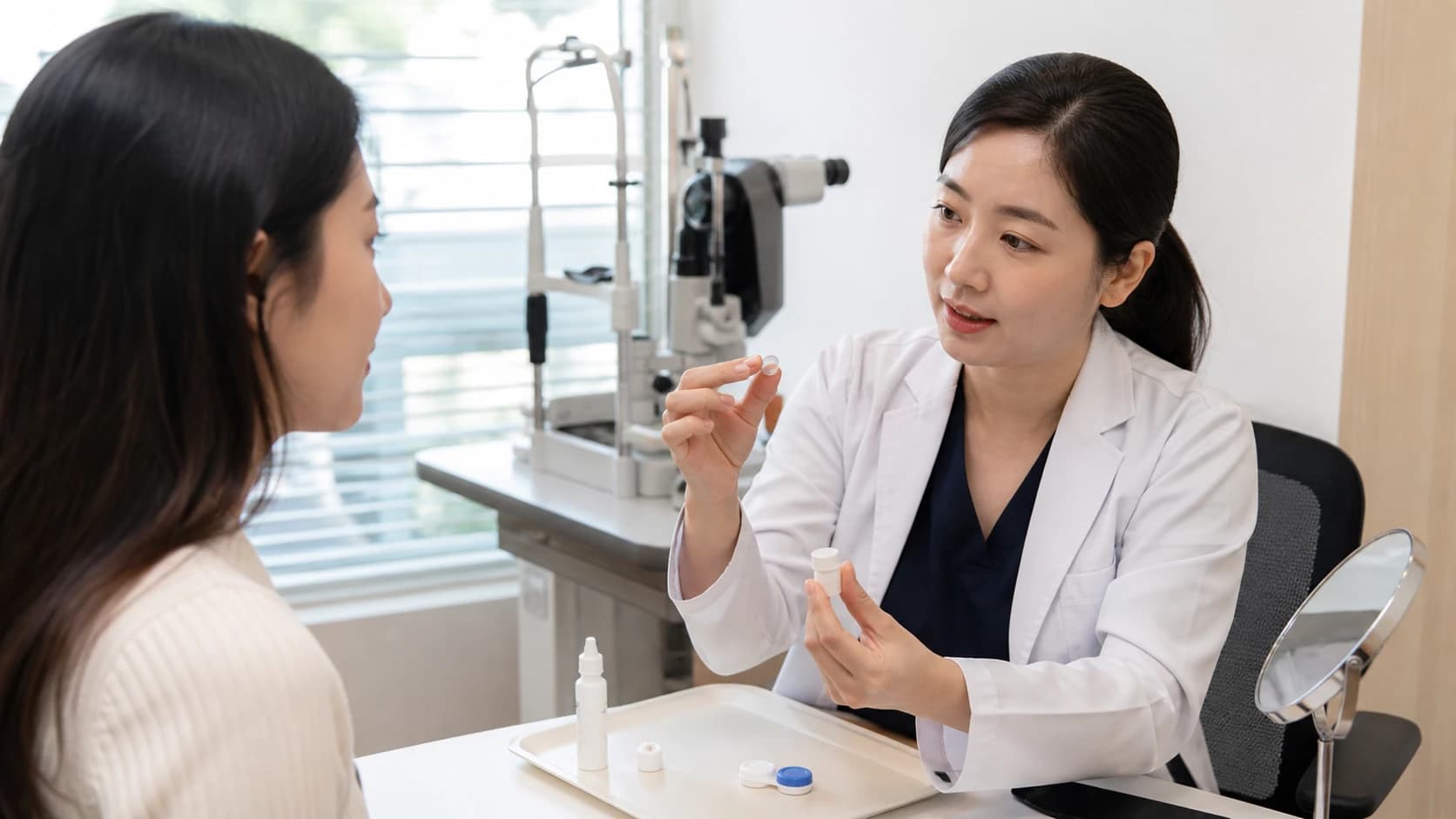 수술 전 안경 렌즈 도수 교정시력 기존 시각 증상 생활 과제와 질환 이력을 복원한 표
