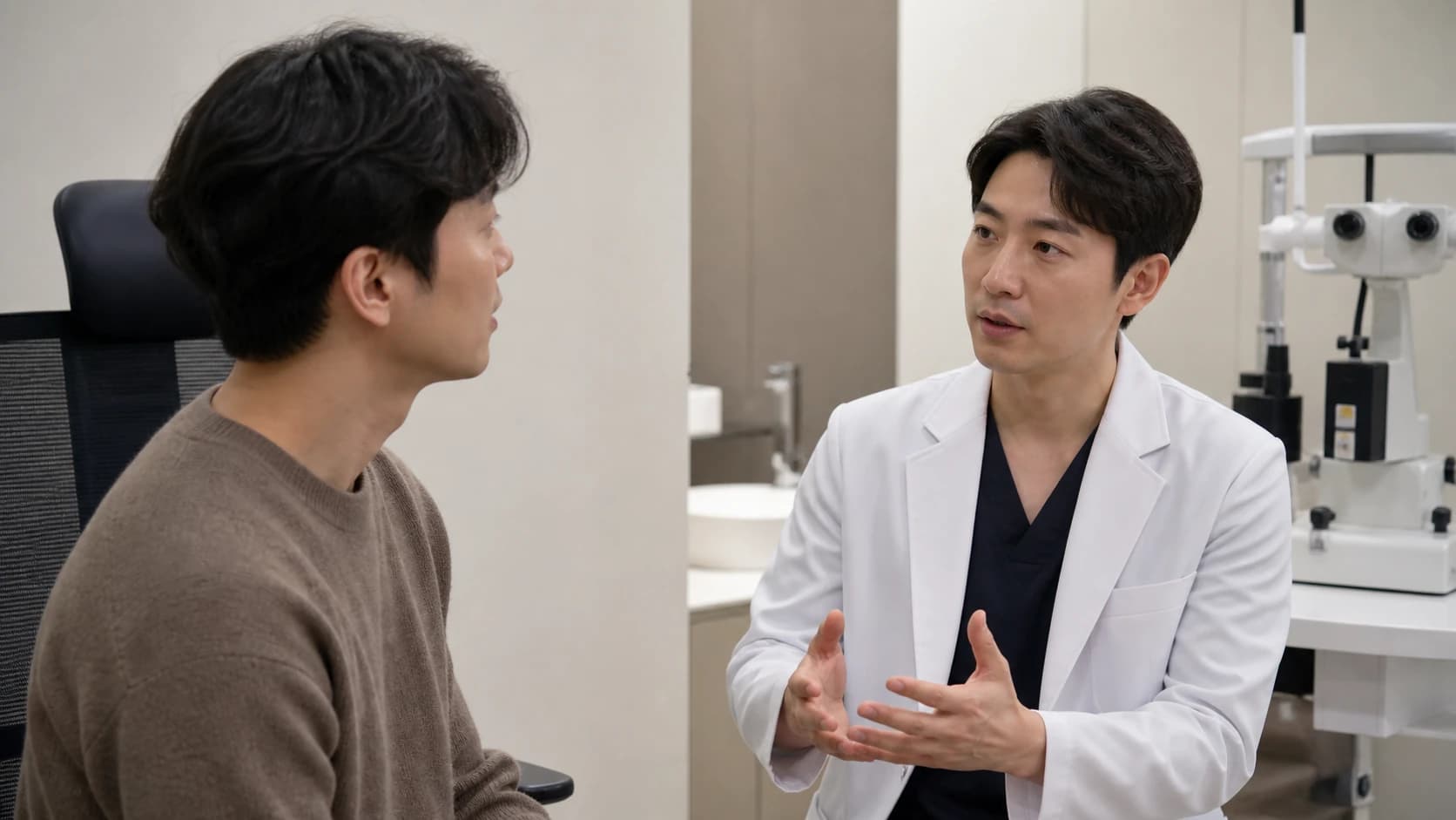 최초 결과와 추가 교정과 같은 기간의 위해 결과를 함께 놓은 표