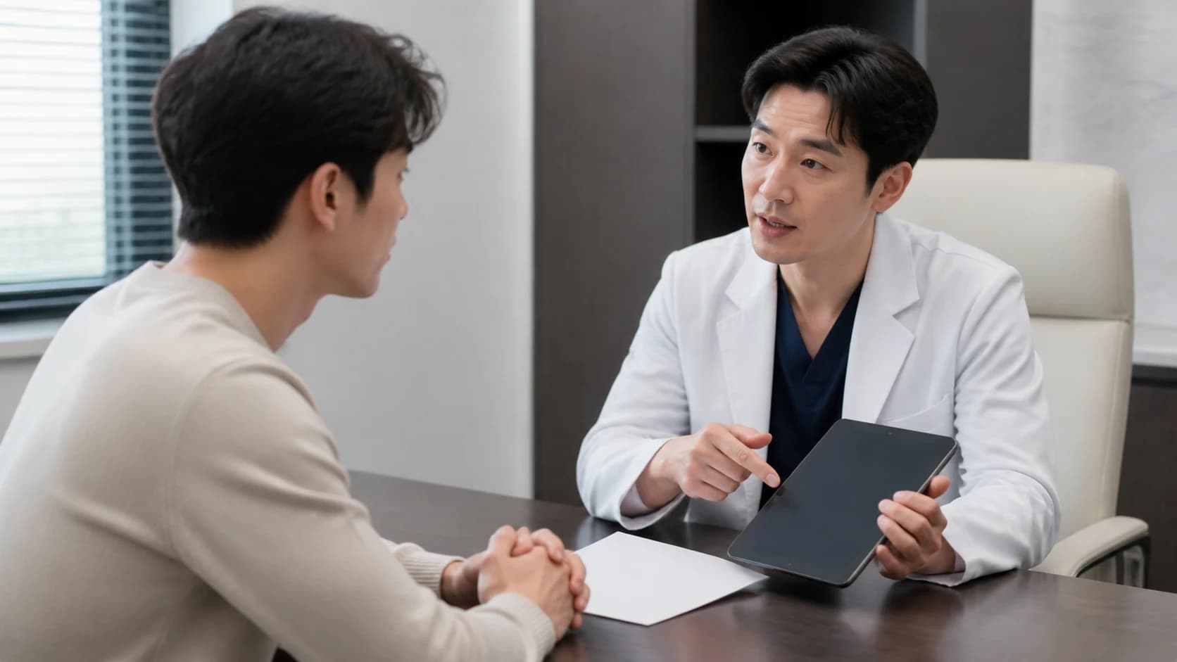 라식 수술 당일 진행 조건과 멈춤 조건을 여덟 항목으로 확인하는 기준
