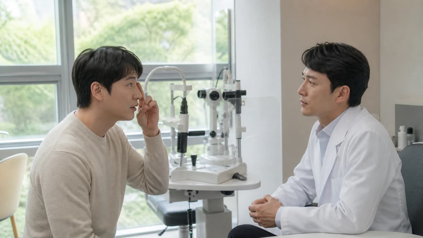 갑작스러운 시력 변화와 심한 통증 외상 노출을 준비보다 우선하는 도해