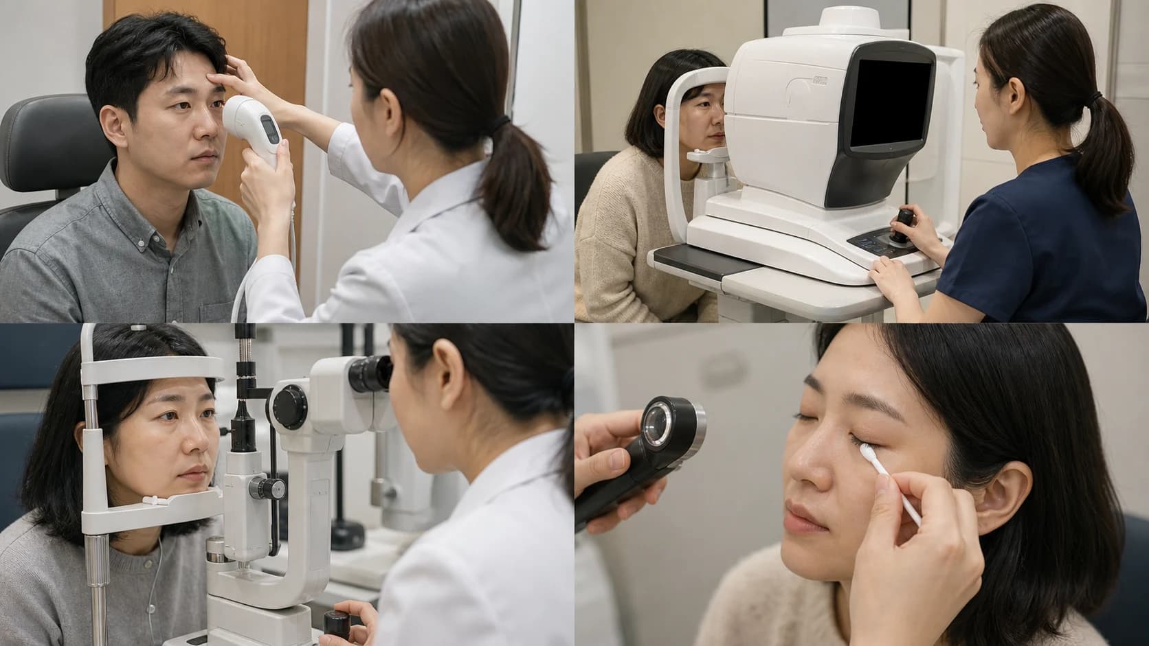 깜박임과 환경에 따라 흔들리는 흐림·표면 상태·재측정 경로를 확인하는 표