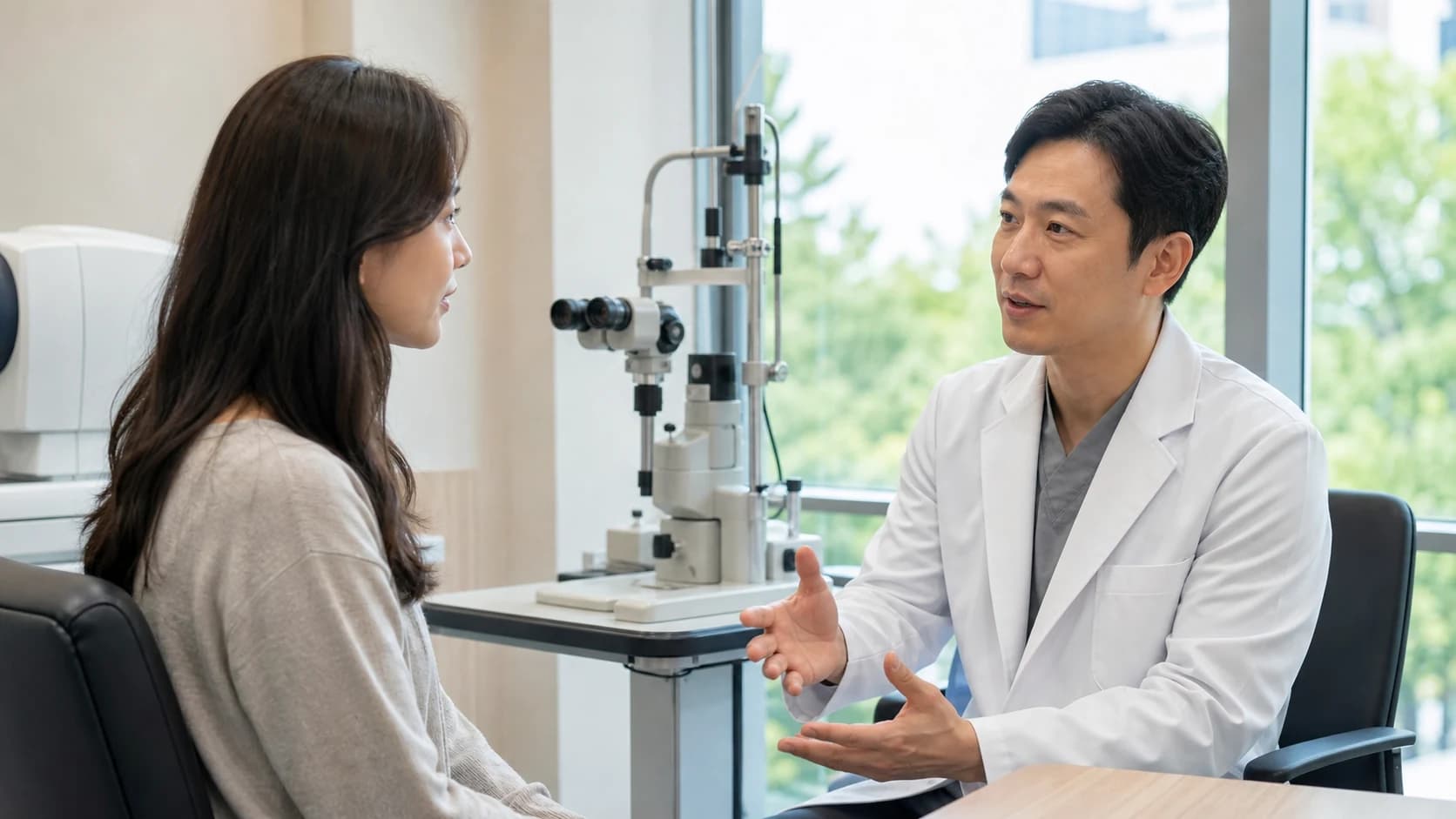 점안 처방마다 식별 적용 눈 역할 실행 변경 예외를 기록해 한 버전으로 관리하는 정보 도해
