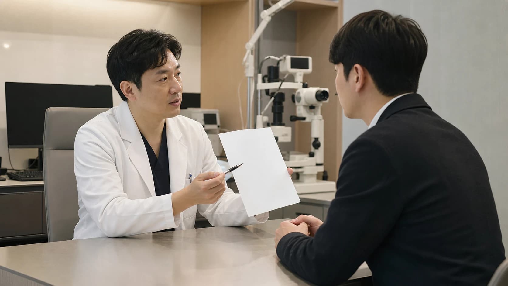 스마일 특화 범위를 후보 대안 시행 경과 직접 진료 협진 외부 의뢰와 결과 복귀로 나누는 정보 도해