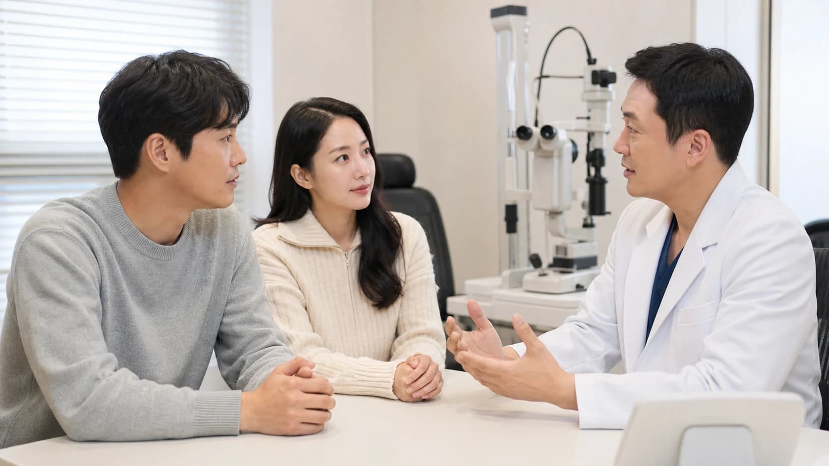 라식 수술 전후 굴절 시력 시각증상 생활 과업 교정 의존을 같은 정의와 시점으로 비교하는 정보 도해