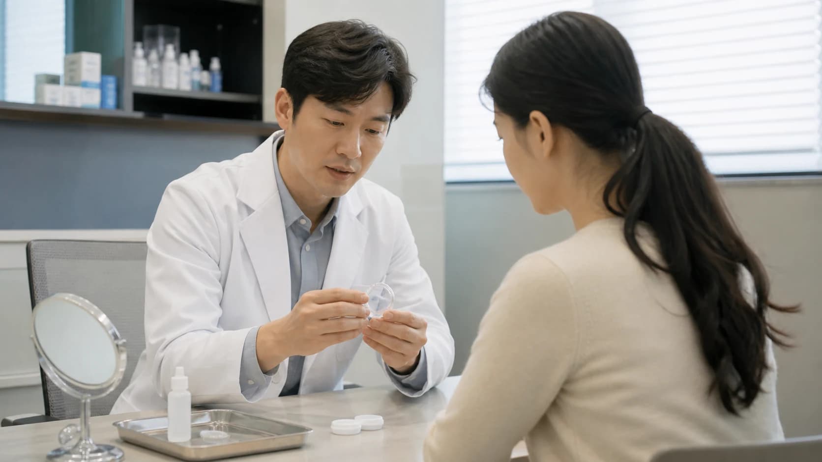 라섹의 정식 수술명 적용 눈 눈별 목표 보호렌즈 계획 확정일 변경과 이유를 고정하는 정보 도해