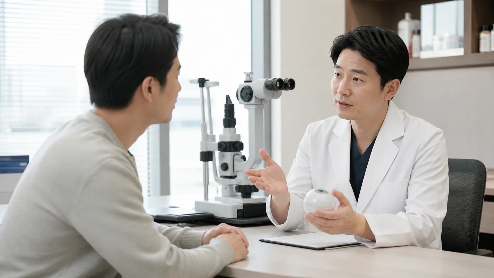 라섹 수술 전 측정 표면 목표 기능 생활 노출 병력 단서에 진행 전 확인 수술 후 관찰 다음 판단을 붙이는 정보 도해