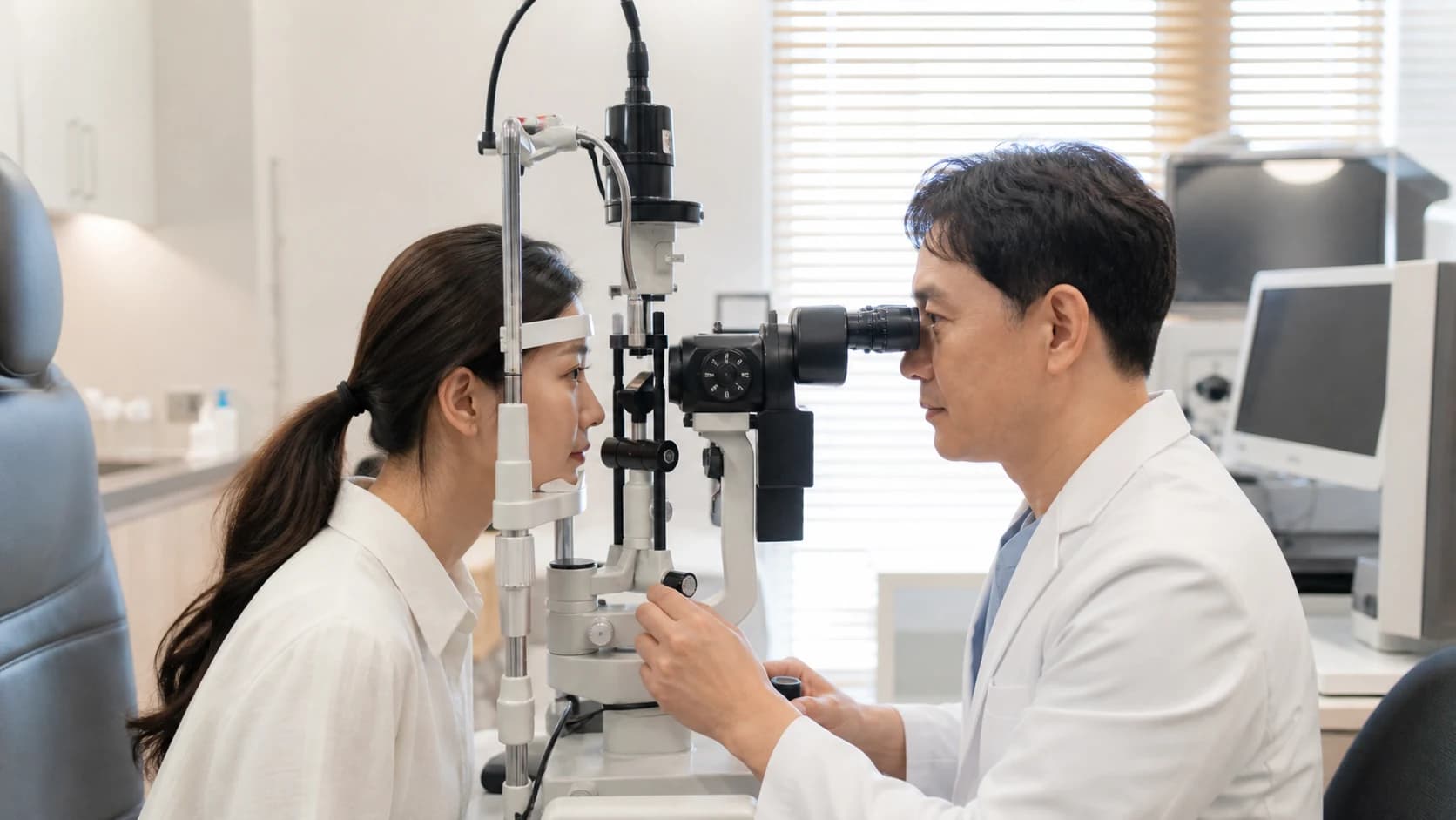 라섹 뒤 물 비빔 충격 점안 누락 보호렌즈 변화 사건의 대상 눈 시각 접촉 즉시 행동 증상 방향 처방 상태를 보고하는 정보 도해