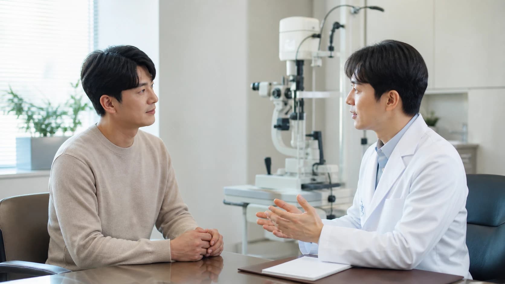 안과 단일 질문의 긴급도 검사 이유 측정 품질 의료진 해석 결정 결과 전달 휴대 기록 의뢰 추적 책임의 빈칸을 보는 정보 도해