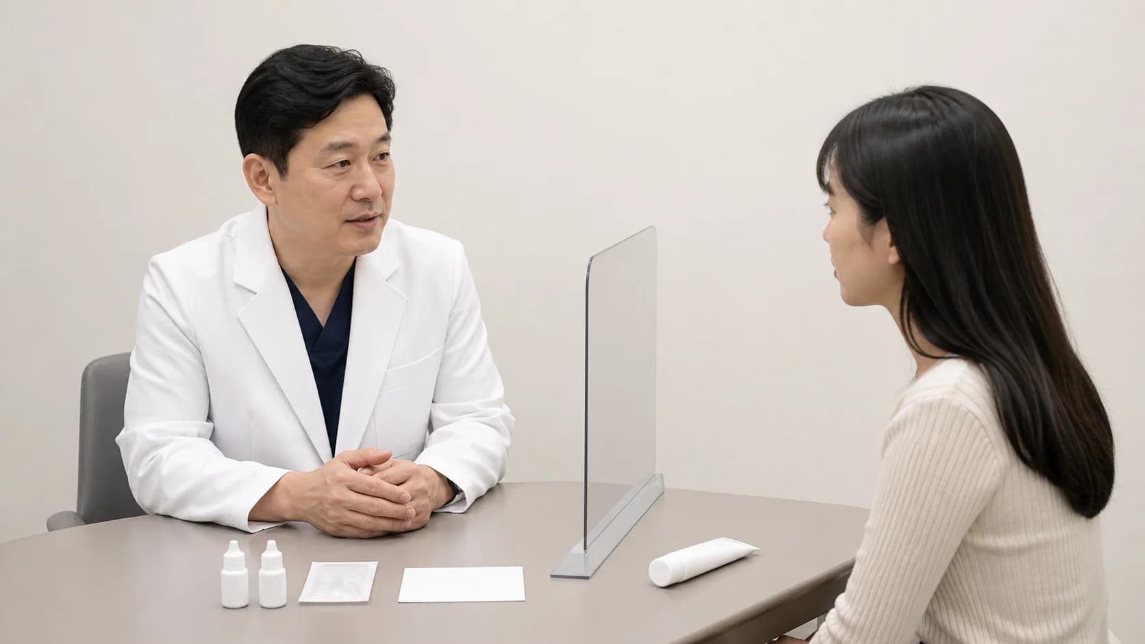 라섹 처방 점안과 보호렌즈, 젤 연고 추가 여부를 수술기관과 확인하는 상담