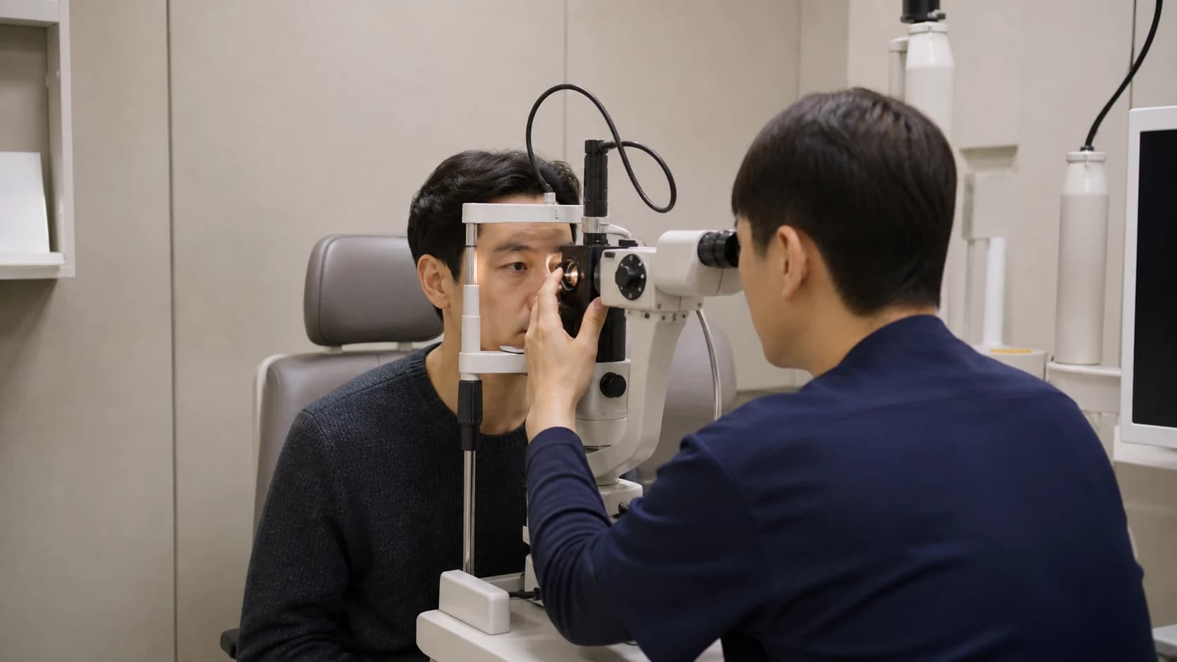 하루 시력 변화를 기록하는 여섯 사건 창 도해