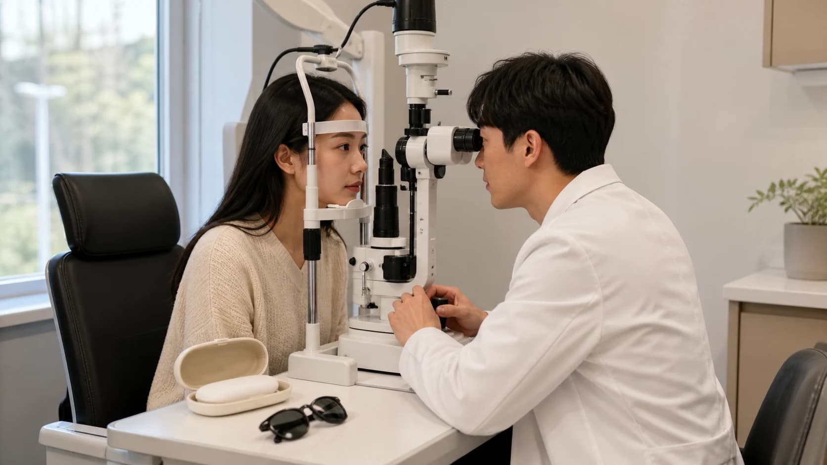 각막 표면을 다루는 라섹과 절편을 만드는 라식의 원리를 구분하는 도해