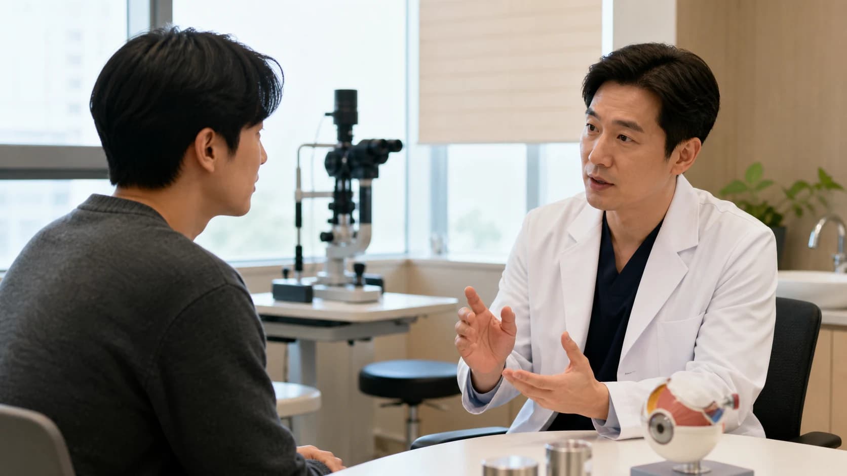 라섹 후 처방 확인·생활 조절·경과 진료·이상 시 연락의 네 단계