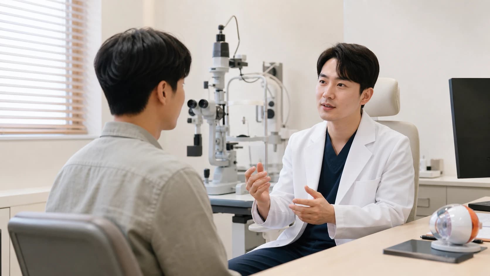 서울 강남 본원과 부산의 실제 진료 위치, 재방문 동선을 확인하는 안내