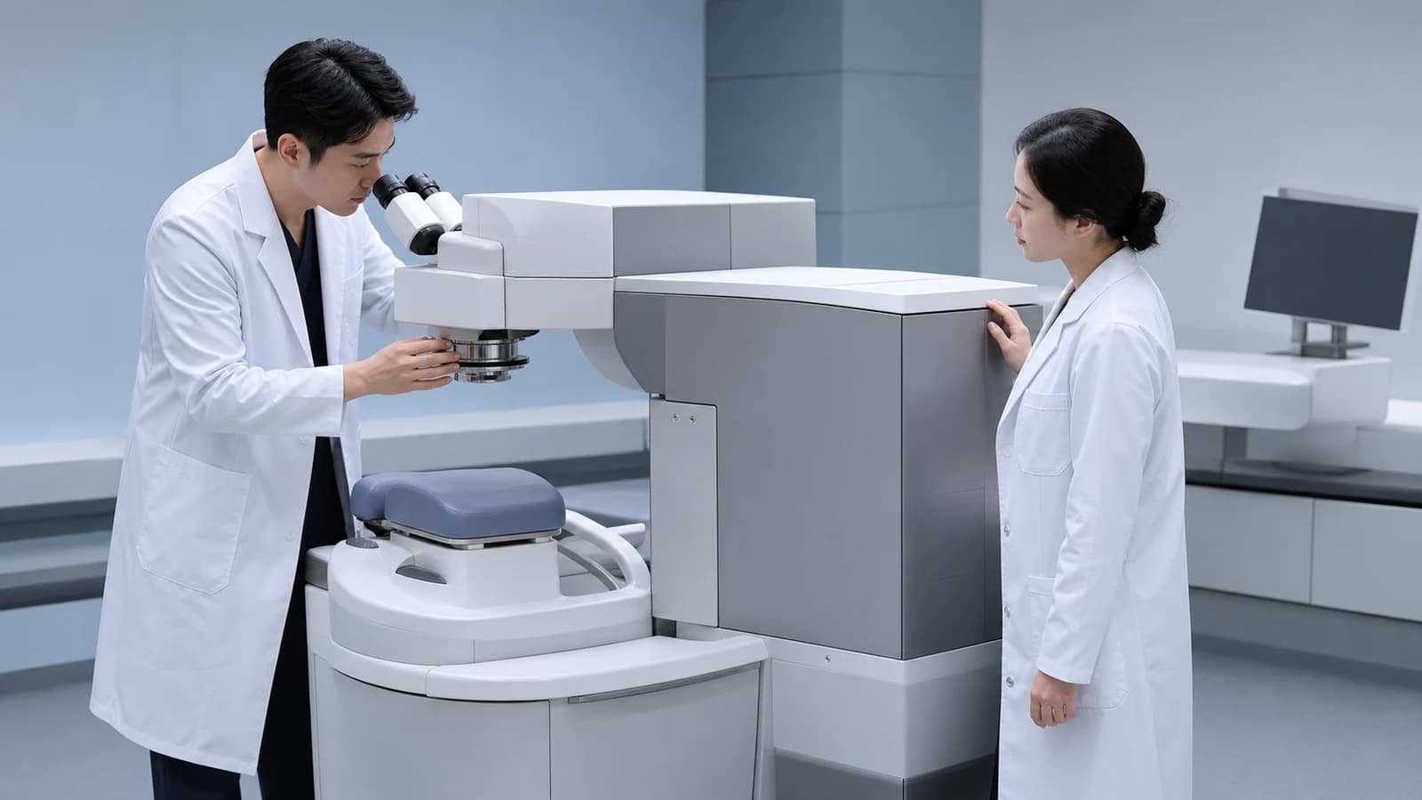라식과 라섹의 각막 처리 방식 차이를 보여주는 설명 그래픽